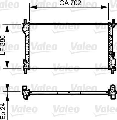 Valeo 735167 - Radiatore, Raffreddamento motore autozon.pro