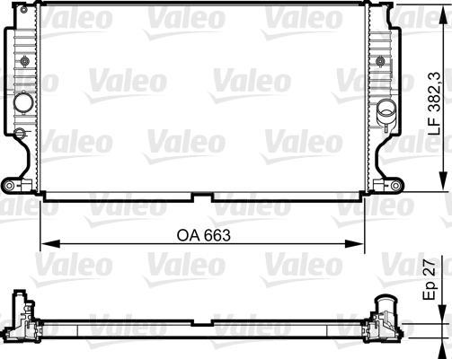 Valeo 735188 - Radiatore, Raffreddamento motore autozon.pro