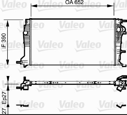 Valeo 735182 - Radiatore, Raffreddamento motore autozon.pro