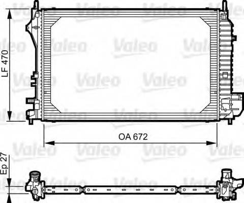 Valeo 735131 - Radiatore, Raffreddamento motore autozon.pro