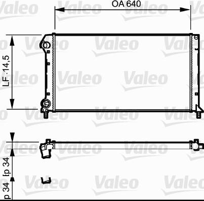 Valeo 735171 - Radiatore, Raffreddamento motore autozon.pro