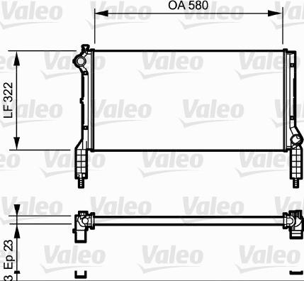 Valeo 735172 - Radiatore, Raffreddamento motore autozon.pro