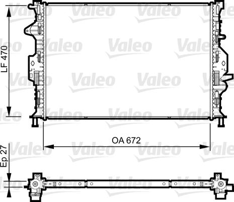 Valeo 735376 - Radiatore, Raffreddamento motore autozon.pro