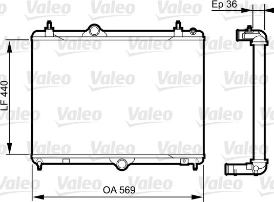 Valeo 735371 - Radiatore, Raffreddamento motore autozon.pro