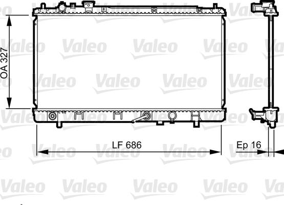 Valeo 735240 - Radiatore, Raffreddamento motore autozon.pro