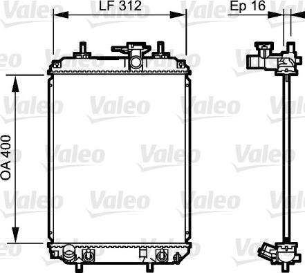 Valeo 735259 - Radiatore, Raffreddamento motore autozon.pro