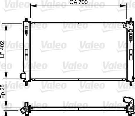 Valeo 735200 - Radiatore, Raffreddamento motore autozon.pro