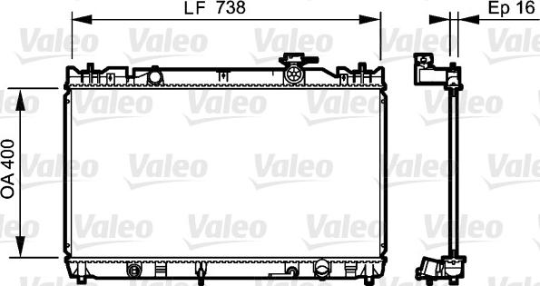 Valeo 735214 - Radiatore, Raffreddamento motore autozon.pro