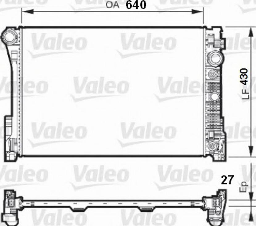 Valeo 735287 - Radiatore, Raffreddamento motore autozon.pro