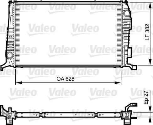 Valeo 735279 - Radiatore, Raffreddamento motore autozon.pro