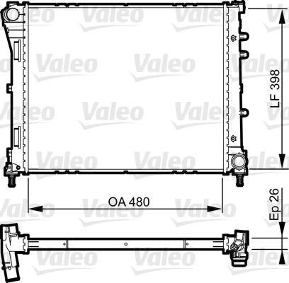 Valeo 735273 - Radiatore, Raffreddamento motore autozon.pro