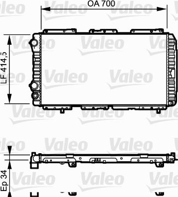 Valeo 730995 - Radiatore, Raffreddamento motore autozon.pro