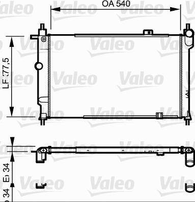 Valeo 730993 - Radiatore, Raffreddamento motore autozon.pro