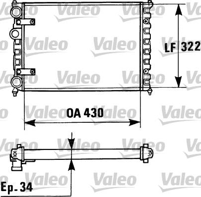 Valeo 730946 - Radiatore, Raffreddamento motore autozon.pro