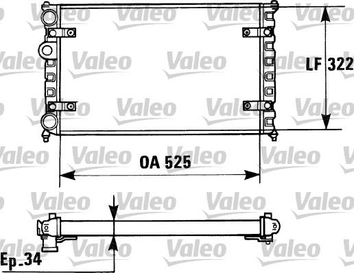 Valeo 730947 - Radiatore, Raffreddamento motore autozon.pro