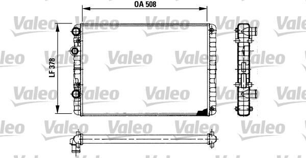 Valeo 730954 - Radiatore, Raffreddamento motore autozon.pro