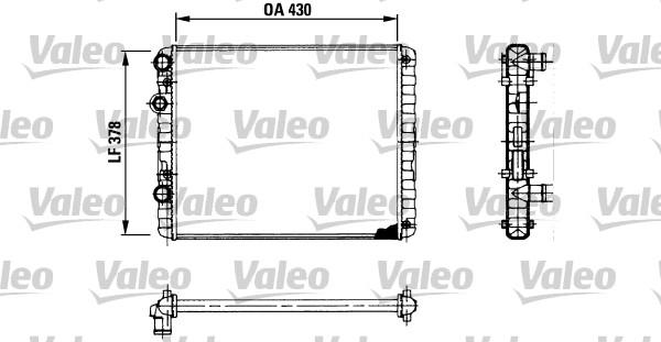 Valeo 730956 - Radiatore, Raffreddamento motore autozon.pro