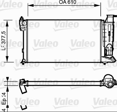 Valeo 730985 - Radiatore, Raffreddamento motore autozon.pro