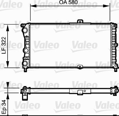 Valeo 730980 - Radiatore, Raffreddamento motore autozon.pro