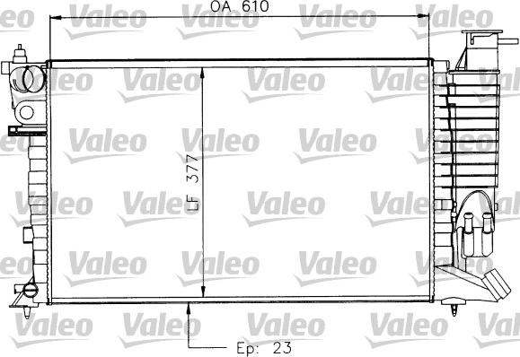 Valeo 730927 - Radiatore, Raffreddamento motore autozon.pro