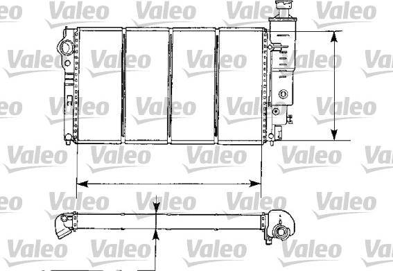 Valeo 730974 - Radiatore, Raffreddamento motore autozon.pro