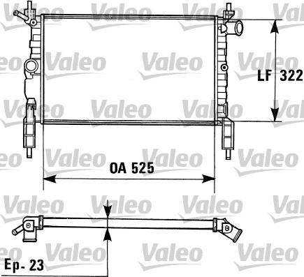 Valeo 730975 - Radiatore, Raffreddamento motore autozon.pro