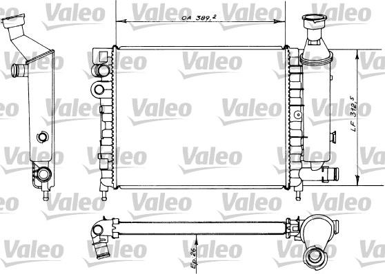 Valeo 730498 - Radiatore, Raffreddamento motore autozon.pro