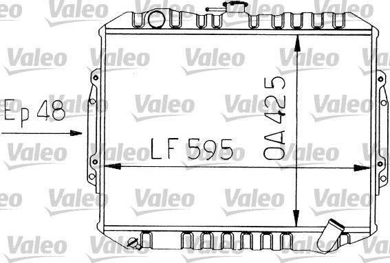 Valeo 730454 - Radiatore, Raffreddamento motore autozon.pro