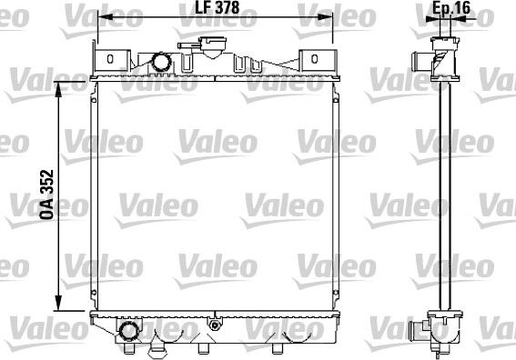 Valeo 730456 - Radiatore, Raffreddamento motore autozon.pro