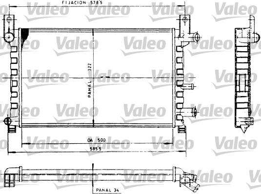 Valeo 730483 - Radiatore, Raffreddamento motore autozon.pro