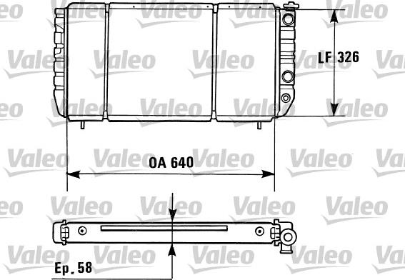 Valeo 730428 - Radiatore, Raffreddamento motore autozon.pro