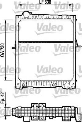 Valeo 730543 - Radiatore, Raffreddamento motore autozon.pro