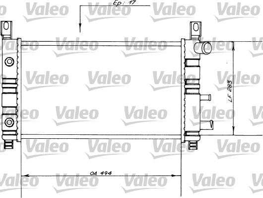 Valeo 730558 - Radiatore, Raffreddamento motore autozon.pro