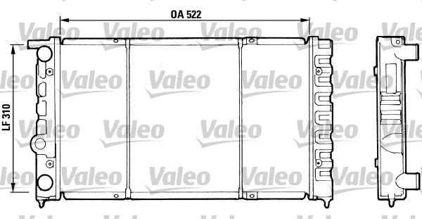 Valeo 730513 - Radiatore, Raffreddamento motore autozon.pro