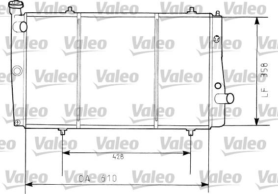 Valeo 730634 - Radiatore, Raffreddamento motore autozon.pro