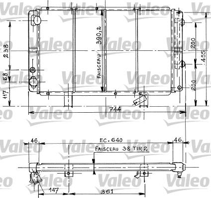 Valeo 730058 - Radiatore, Raffreddamento motore autozon.pro