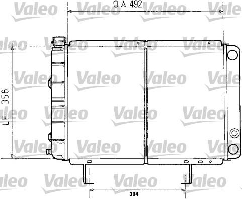 Valeo 730071 - Radiatore, Raffreddamento motore autozon.pro