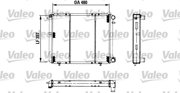 Valeo 730180 - Radiatore, Raffreddamento motore autozon.pro