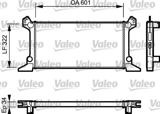 Valeo 730124 - Radiatore, Raffreddamento motore autozon.pro