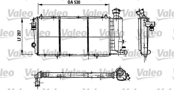 Valeo 730896 - Radiatore, Raffreddamento motore autozon.pro