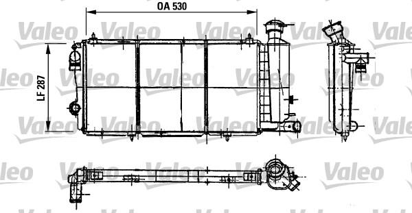 Valeo 730897 - Radiatore, Raffreddamento motore autozon.pro