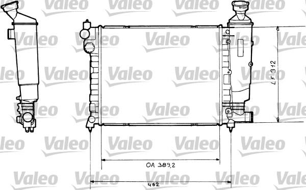 Valeo 730366 - Radiatore, Raffreddamento motore autozon.pro