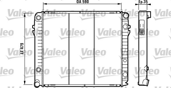 Valeo 730308 - Radiatore, Raffreddamento motore autozon.pro