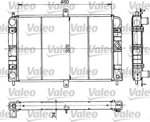 Valeo 730317 - Radiatore, Raffreddamento motore autozon.pro