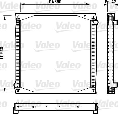 Valeo 730260 - Radiatore, Raffreddamento motore autozon.pro