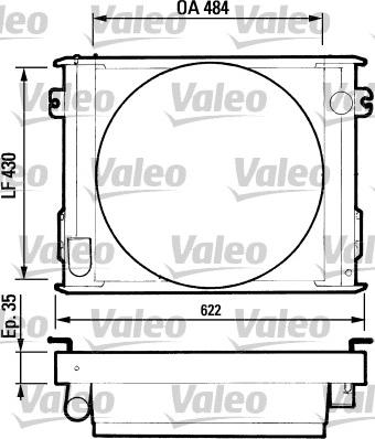 Valeo 730212 - Radiatore, Raffreddamento motore autozon.pro