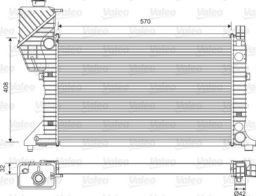 Valeo 730229 - Radiatore, Raffreddamento motore autozon.pro