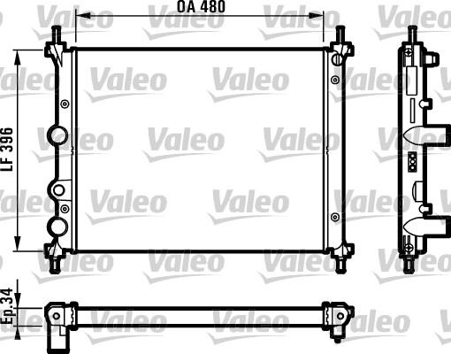 Valeo 731981 - Radiatore, Raffreddamento motore autozon.pro