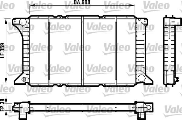 Valeo 731492 - Radiatore, Raffreddamento motore autozon.pro