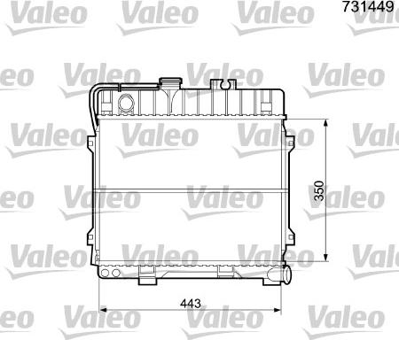 Valeo 731449 - Radiatore, Raffreddamento motore autozon.pro